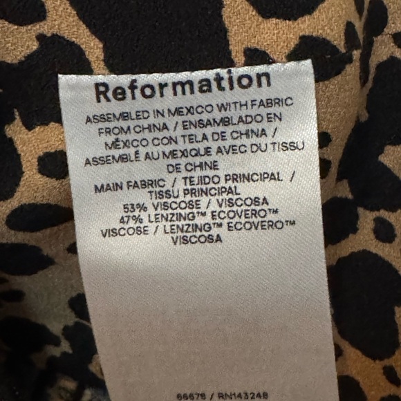 Reformation Hester Corset Crop Cami Top Blitz Animal Print - Picture 5 of 5